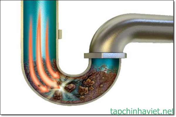 bồn cầu h&ocirc;i do đường cống chất thải