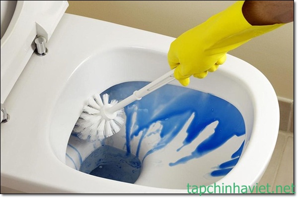Xử l&yacute; bồn cầu h&ocirc;i bằng vẹ sinh thường xuy&ecirc;n