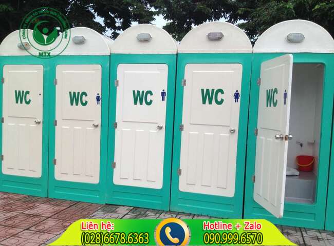 Dịch vụ cho thu&ecirc; nh&agrave; vệ sinh di động composite chuy&ecirc;n nghiệp