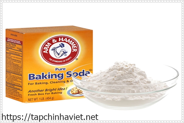 tẩy trắng đường ron gạch bằng baking soda