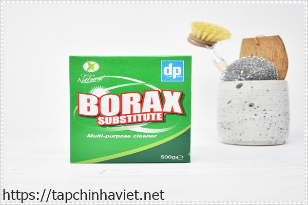 tẩy trắng đường ron gạch bằng borax v&agrave; bột giặt